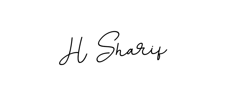 Design your own signature with our free online signature maker. With this signature software, you can create a handwritten (BallpointsItalic-DORy9) signature for name H Sharif. H Sharif signature style 11 images and pictures png