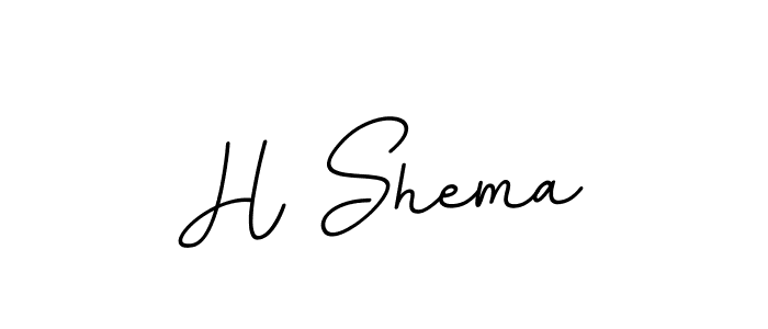 Create a beautiful signature design for name H Shema. With this signature (BallpointsItalic-DORy9) fonts, you can make a handwritten signature for free. H Shema signature style 11 images and pictures png
