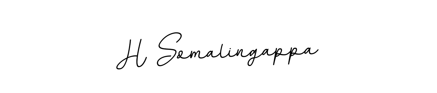 Create a beautiful signature design for name H Somalingappa. With this signature (BallpointsItalic-DORy9) fonts, you can make a handwritten signature for free. H Somalingappa signature style 11 images and pictures png