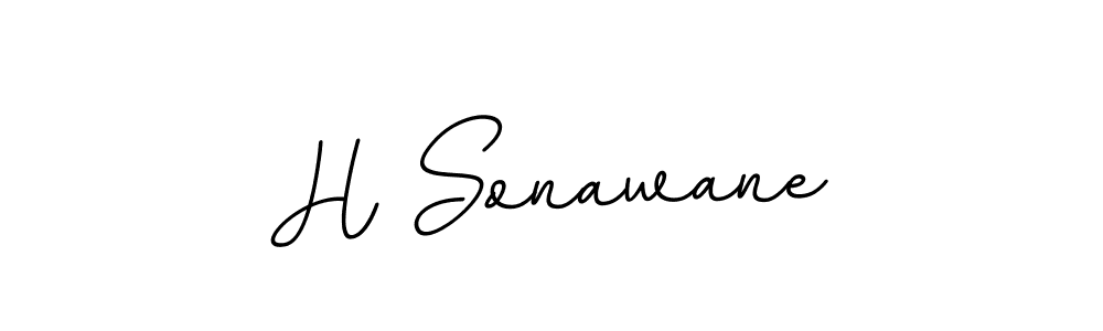 You should practise on your own different ways (BallpointsItalic-DORy9) to write your name (H Sonawane) in signature. don't let someone else do it for you. H Sonawane signature style 11 images and pictures png