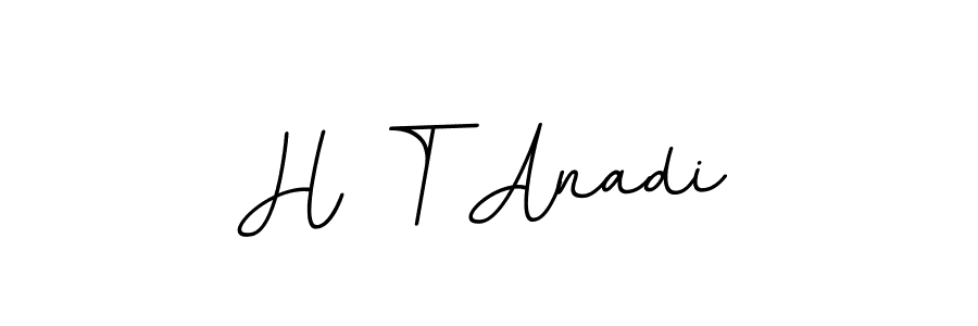 Design your own signature with our free online signature maker. With this signature software, you can create a handwritten (BallpointsItalic-DORy9) signature for name H T Anadi. H T Anadi signature style 11 images and pictures png