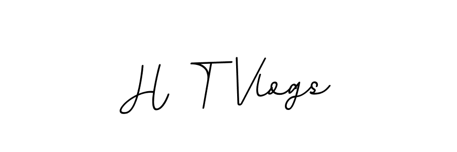 Also You can easily find your signature by using the search form. We will create H T Vlogs name handwritten signature images for you free of cost using BallpointsItalic-DORy9 sign style. H T Vlogs signature style 11 images and pictures png