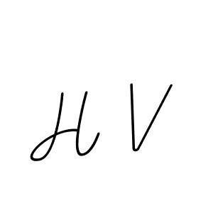 It looks lik you need a new signature style for name H V. Design unique handwritten (BallpointsItalic-DORy9) signature with our free signature maker in just a few clicks. H V signature style 11 images and pictures png