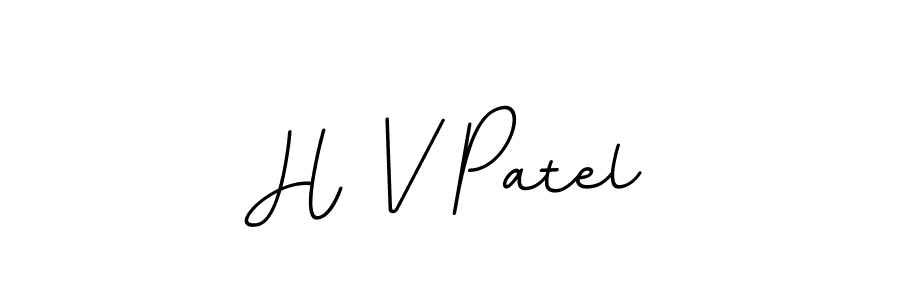 This is the best signature style for the H V Patel name. Also you like these signature font (BallpointsItalic-DORy9). Mix name signature. H V Patel signature style 11 images and pictures png