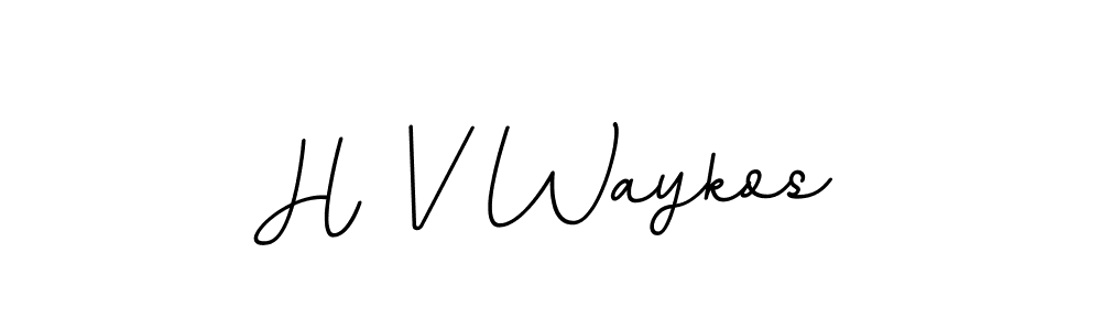 How to Draw H V Waykos signature style? BallpointsItalic-DORy9 is a latest design signature styles for name H V Waykos. H V Waykos signature style 11 images and pictures png