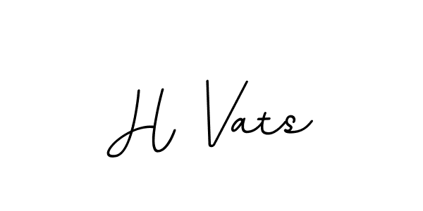 H Vats stylish signature style. Best Handwritten Sign (BallpointsItalic-DORy9) for my name. Handwritten Signature Collection Ideas for my name H Vats. H Vats signature style 11 images and pictures png