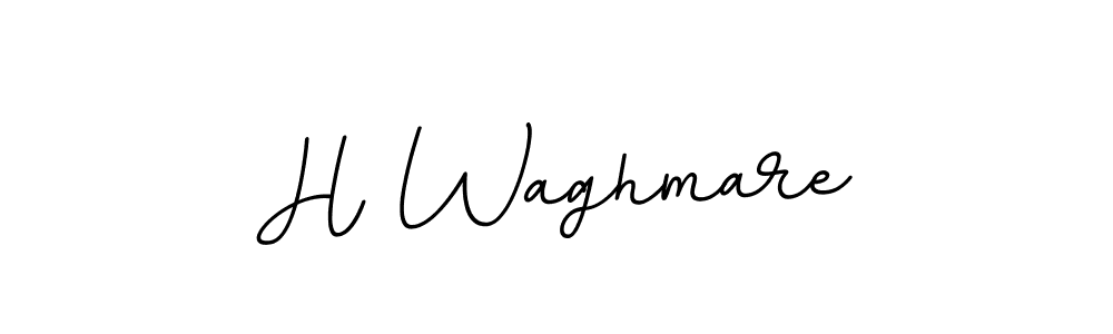 Also we have H Waghmare name is the best signature style. Create professional handwritten signature collection using BallpointsItalic-DORy9 autograph style. H Waghmare signature style 11 images and pictures png