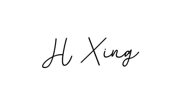 Make a beautiful signature design for name H Xing. With this signature (BallpointsItalic-DORy9) style, you can create a handwritten signature for free. H Xing signature style 11 images and pictures png