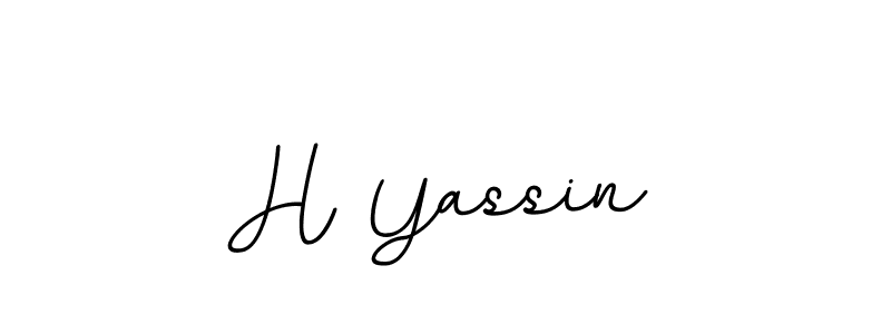 H Yassin stylish signature style. Best Handwritten Sign (BallpointsItalic-DORy9) for my name. Handwritten Signature Collection Ideas for my name H Yassin. H Yassin signature style 11 images and pictures png