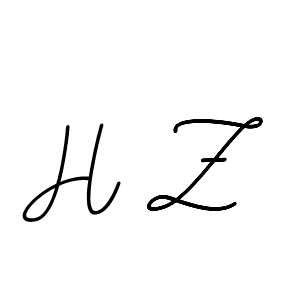 Use a signature maker to create a handwritten signature online. With this signature software, you can design (BallpointsItalic-DORy9) your own signature for name H Z. H Z signature style 11 images and pictures png