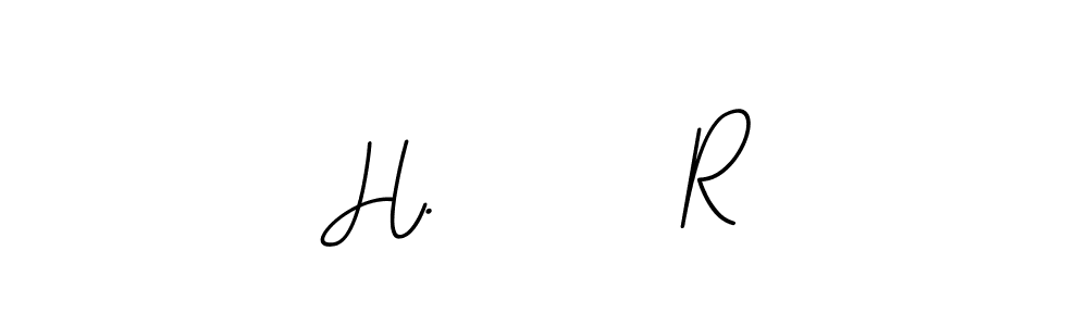 Make a beautiful signature design for name H.       R. With this signature (BallpointsItalic-DORy9) style, you can create a handwritten signature for free. H.       R signature style 11 images and pictures png