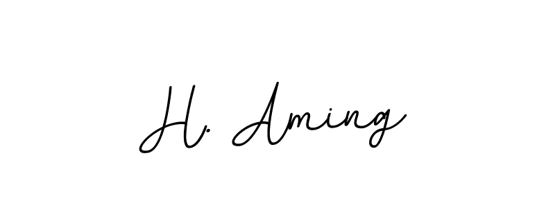 Also we have H. Aming name is the best signature style. Create professional handwritten signature collection using BallpointsItalic-DORy9 autograph style. H. Aming signature style 11 images and pictures png