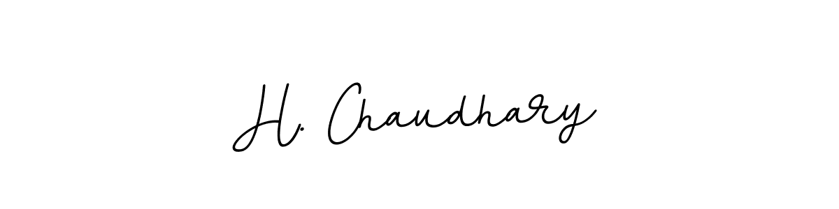 Make a beautiful signature design for name H. Chaudhary. With this signature (BallpointsItalic-DORy9) style, you can create a handwritten signature for free. H. Chaudhary signature style 11 images and pictures png