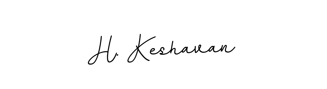 Design your own signature with our free online signature maker. With this signature software, you can create a handwritten (BallpointsItalic-DORy9) signature for name H. Keshavan. H. Keshavan signature style 11 images and pictures png