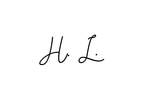 BallpointsItalic-DORy9 is a professional signature style that is perfect for those who want to add a touch of class to their signature. It is also a great choice for those who want to make their signature more unique. Get H. L. name to fancy signature for free. H. L. signature style 11 images and pictures png