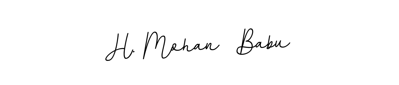 Similarly BallpointsItalic-DORy9 is the best handwritten signature design. Signature creator online .You can use it as an online autograph creator for name H. Mohan  Babu. H. Mohan  Babu signature style 11 images and pictures png