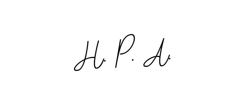 H. P. A. stylish signature style. Best Handwritten Sign (BallpointsItalic-DORy9) for my name. Handwritten Signature Collection Ideas for my name H. P. A.. H. P. A. signature style 11 images and pictures png