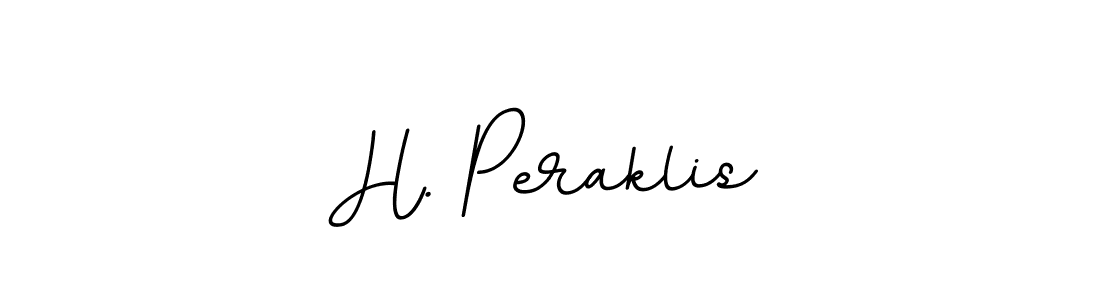 BallpointsItalic-DORy9 is a professional signature style that is perfect for those who want to add a touch of class to their signature. It is also a great choice for those who want to make their signature more unique. Get H. Peraklis name to fancy signature for free. H. Peraklis signature style 11 images and pictures png