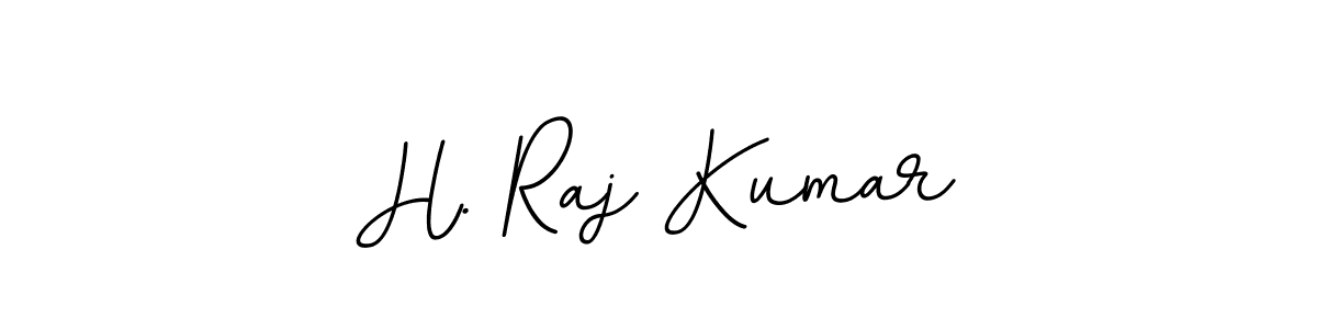 Use a signature maker to create a handwritten signature online. With this signature software, you can design (BallpointsItalic-DORy9) your own signature for name H. Raj Kumar. H. Raj Kumar signature style 11 images and pictures png