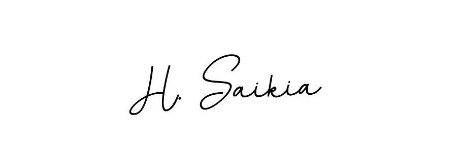 H. Saikia stylish signature style. Best Handwritten Sign (BallpointsItalic-DORy9) for my name. Handwritten Signature Collection Ideas for my name H. Saikia. H. Saikia signature style 11 images and pictures png