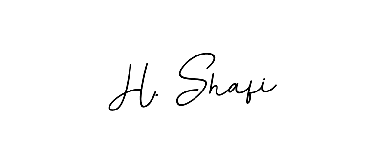 Design your own signature with our free online signature maker. With this signature software, you can create a handwritten (BallpointsItalic-DORy9) signature for name H. Shafi. H. Shafi signature style 11 images and pictures png
