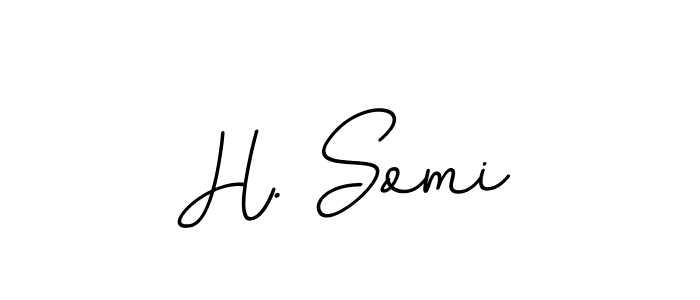 Make a beautiful signature design for name H. Somi. Use this online signature maker to create a handwritten signature for free. H. Somi signature style 11 images and pictures png