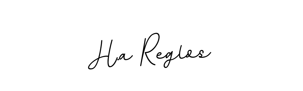 This is the best signature style for the H.a Reglos name. Also you like these signature font (BallpointsItalic-DORy9). Mix name signature. H.a Reglos signature style 11 images and pictures png