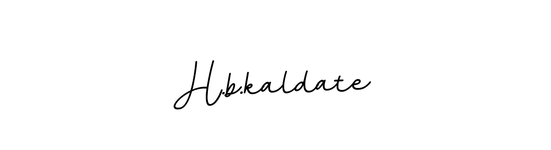 Make a beautiful signature design for name H.b.kaldate. With this signature (BallpointsItalic-DORy9) style, you can create a handwritten signature for free. H.b.kaldate signature style 11 images and pictures png