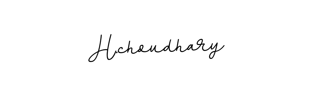 Make a beautiful signature design for name H.choudhary. With this signature (BallpointsItalic-DORy9) style, you can create a handwritten signature for free. H.choudhary signature style 11 images and pictures png