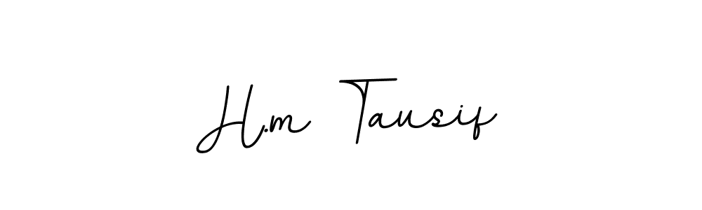 H.m Tausif stylish signature style. Best Handwritten Sign (BallpointsItalic-DORy9) for my name. Handwritten Signature Collection Ideas for my name H.m Tausif. H.m Tausif signature style 11 images and pictures png