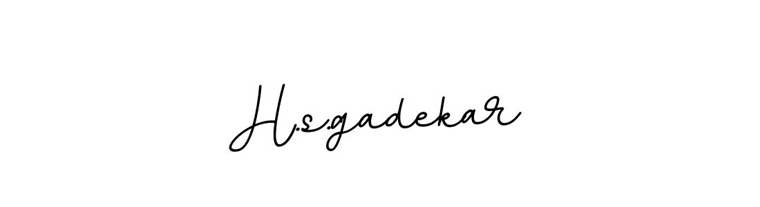 Use a signature maker to create a handwritten signature online. With this signature software, you can design (BallpointsItalic-DORy9) your own signature for name H.s.gadekar. H.s.gadekar signature style 11 images and pictures png