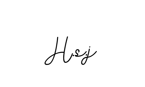 How to make H.s.j name signature. Use BallpointsItalic-DORy9 style for creating short signs online. This is the latest handwritten sign. H.s.j signature style 11 images and pictures png