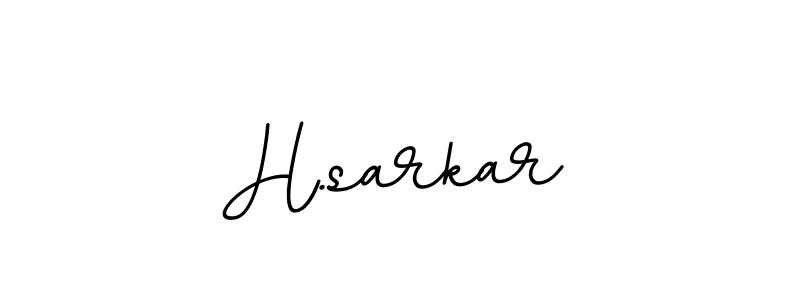 H.sarkar stylish signature style. Best Handwritten Sign (BallpointsItalic-DORy9) for my name. Handwritten Signature Collection Ideas for my name H.sarkar. H.sarkar signature style 11 images and pictures png