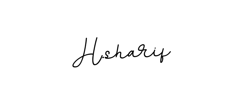 H.sharif stylish signature style. Best Handwritten Sign (BallpointsItalic-DORy9) for my name. Handwritten Signature Collection Ideas for my name H.sharif. H.sharif signature style 11 images and pictures png