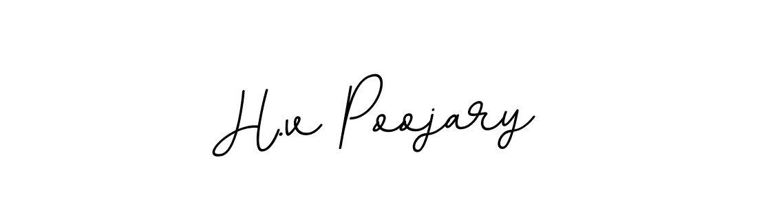 Here are the top 10 professional signature styles for the name H.v Poojary. These are the best autograph styles you can use for your name. H.v Poojary signature style 11 images and pictures png