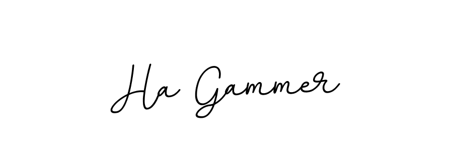 How to make Ha Gammer signature? BallpointsItalic-DORy9 is a professional autograph style. Create handwritten signature for Ha Gammer name. Ha Gammer signature style 11 images and pictures png