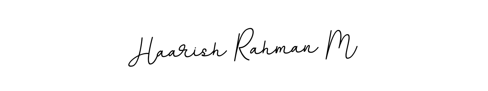 Make a beautiful signature design for name Haarish Rahman M. With this signature (BallpointsItalic-DORy9) style, you can create a handwritten signature for free. Haarish Rahman M signature style 11 images and pictures png