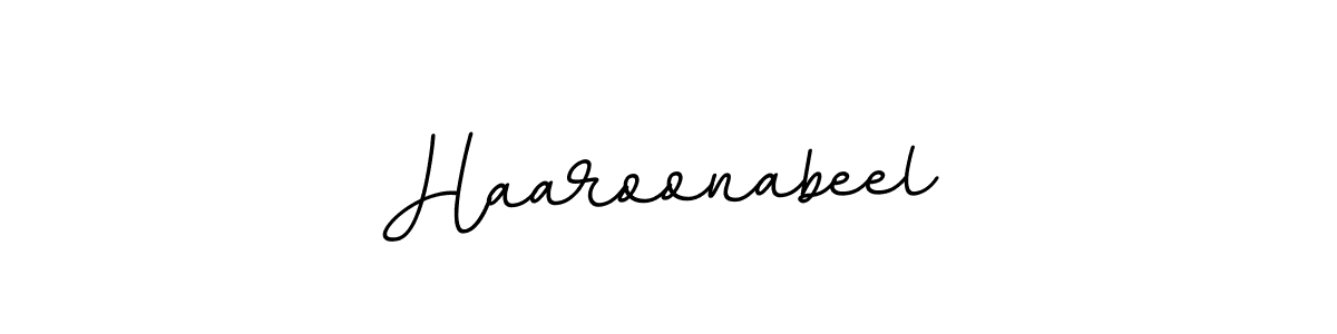 Make a beautiful signature design for name Haaroonabeel. With this signature (BallpointsItalic-DORy9) style, you can create a handwritten signature for free. Haaroonabeel signature style 11 images and pictures png