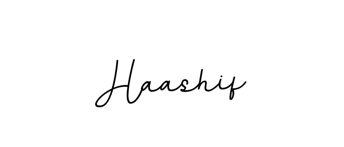 Use a signature maker to create a handwritten signature online. With this signature software, you can design (BallpointsItalic-DORy9) your own signature for name Haashif. Haashif signature style 11 images and pictures png