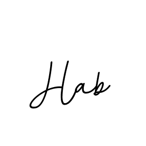 Hab stylish signature style. Best Handwritten Sign (BallpointsItalic-DORy9) for my name. Handwritten Signature Collection Ideas for my name Hab. Hab signature style 11 images and pictures png