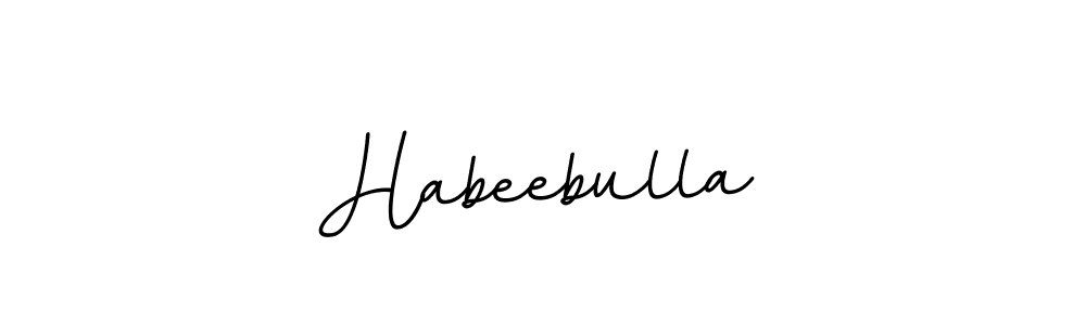 Also we have Habeebulla name is the best signature style. Create professional handwritten signature collection using BallpointsItalic-DORy9 autograph style. Habeebulla signature style 11 images and pictures png