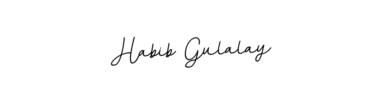 Create a beautiful signature design for name Habib Gulalay. With this signature (BallpointsItalic-DORy9) fonts, you can make a handwritten signature for free. Habib Gulalay signature style 11 images and pictures png