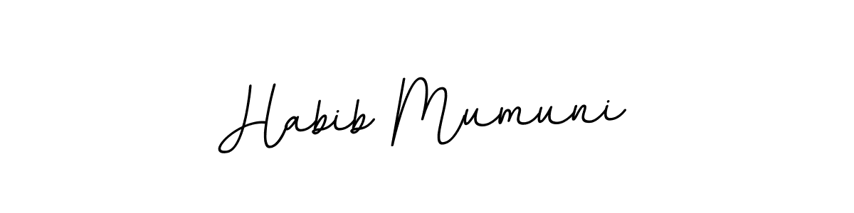 Use a signature maker to create a handwritten signature online. With this signature software, you can design (BallpointsItalic-DORy9) your own signature for name Habib Mumuni. Habib Mumuni signature style 11 images and pictures png