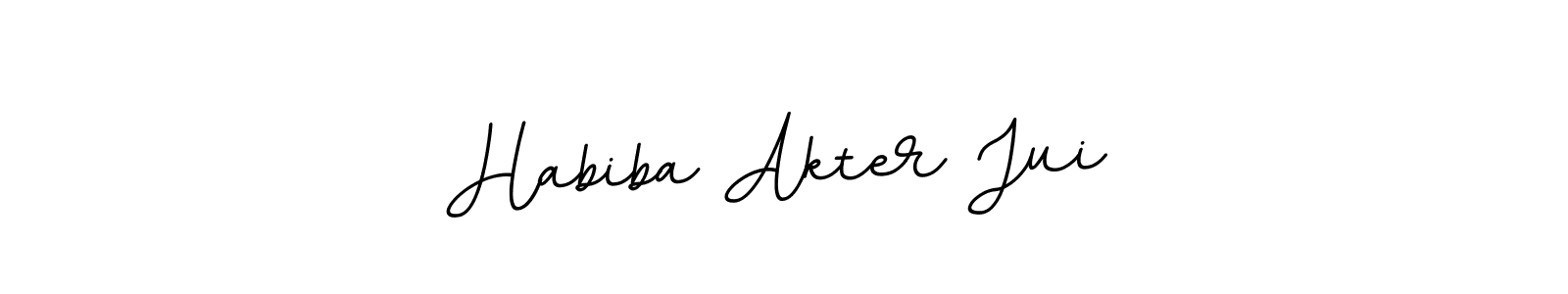 Design your own signature with our free online signature maker. With this signature software, you can create a handwritten (BallpointsItalic-DORy9) signature for name Habiba Akter Jui. Habiba Akter Jui signature style 11 images and pictures png