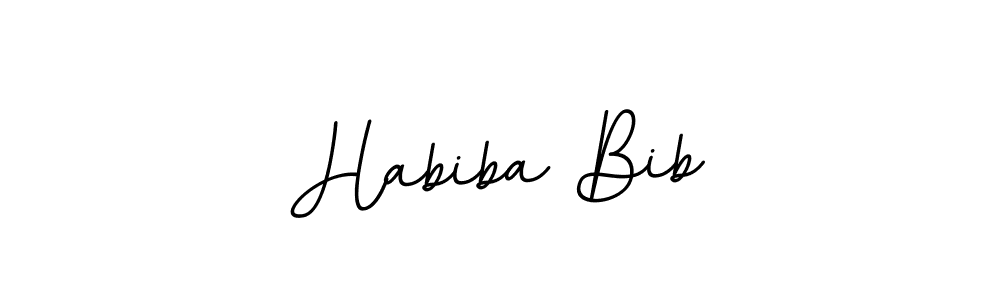 Create a beautiful signature design for name Habiba Bib. With this signature (BallpointsItalic-DORy9) fonts, you can make a handwritten signature for free. Habiba Bib signature style 11 images and pictures png