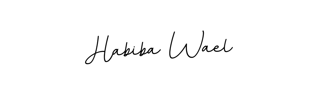 Similarly BallpointsItalic-DORy9 is the best handwritten signature design. Signature creator online .You can use it as an online autograph creator for name Habiba Wael. Habiba Wael signature style 11 images and pictures png