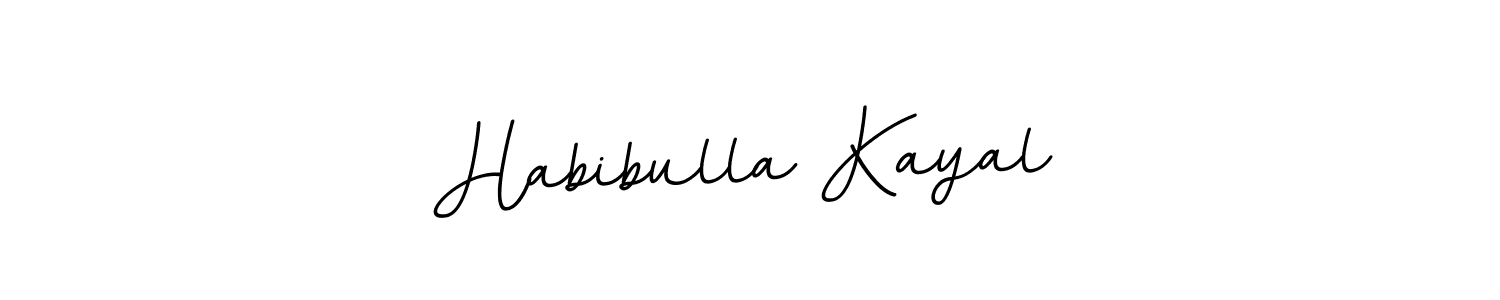 Create a beautiful signature design for name Habibulla Kayal. With this signature (BallpointsItalic-DORy9) fonts, you can make a handwritten signature for free. Habibulla Kayal signature style 11 images and pictures png