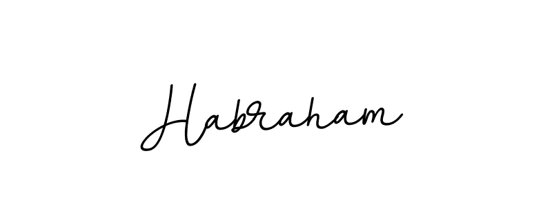 You should practise on your own different ways (BallpointsItalic-DORy9) to write your name (Habraham) in signature. don't let someone else do it for you. Habraham signature style 11 images and pictures png