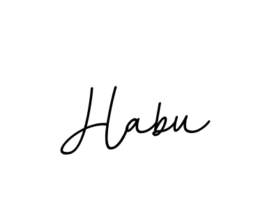 Design your own signature with our free online signature maker. With this signature software, you can create a handwritten (BallpointsItalic-DORy9) signature for name Habu. Habu signature style 11 images and pictures png