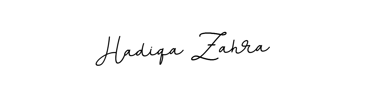 Create a beautiful signature design for name Hadiqa Zahra. With this signature (BallpointsItalic-DORy9) fonts, you can make a handwritten signature for free. Hadiqa Zahra signature style 11 images and pictures png